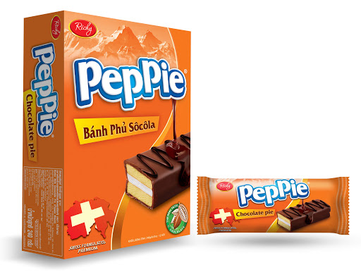 Bánh Peppie hộp Cam 12 bơ sữa
